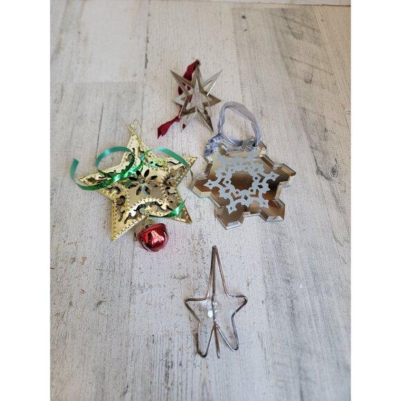 Unique vintage star ornament Xmas set variety snowflake - Picture 1 of 7